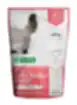Skin & coat care adult cat with chicken and beef, canned food for adult cat, in a pouch