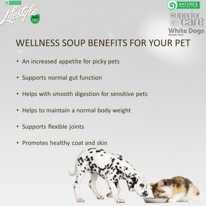 complementary feed - soup for adult long haired cats with poultry - 1