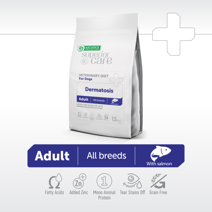 dietetic pet food with salmon for adult dogs of all breeds with skin problems - 3