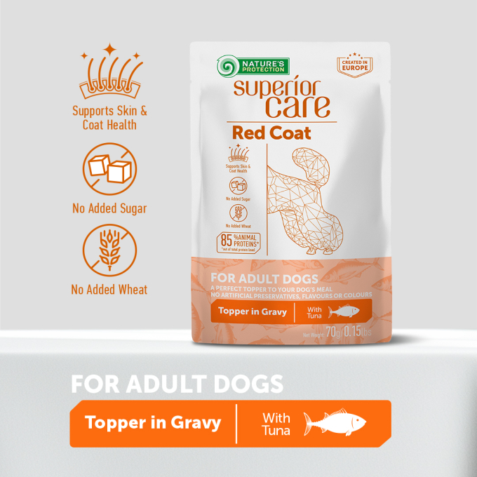 wet food supplement with tuna for adult red-coated dogs of all breeds - 3
