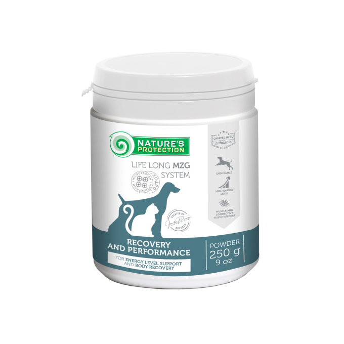 Recovery and Performance, complementary feed for adult dogs and cats for energy level support and bo - 0