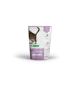 canned pet food for cats with fish