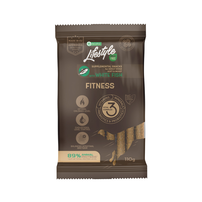 complementary grain free feed – snacks for adult dogs with white fish - 0