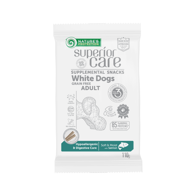 complementary grain free feed – snacks for adult dogs with salmon - 0