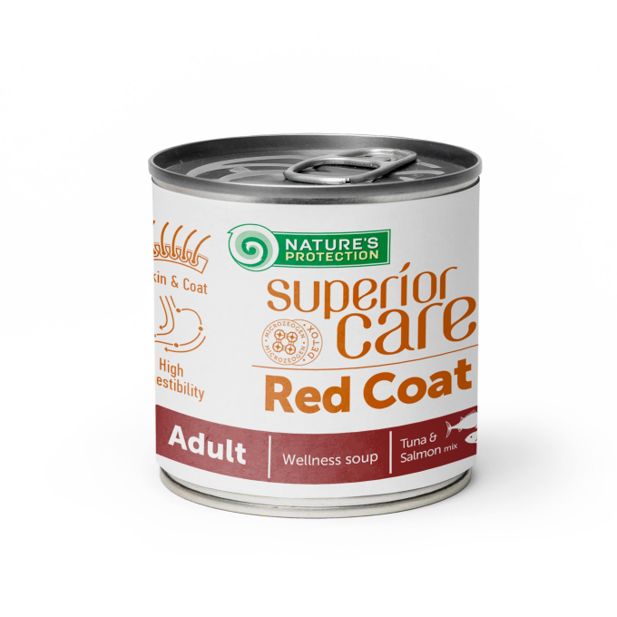 Red Coat complementary feed - soup for adult dogs of all breeds with salmon and tuna - 0
