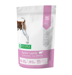 dry food for junior all breed dogs with lamb