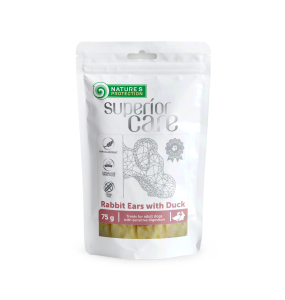 snacks for dogs rabbit ears with duck