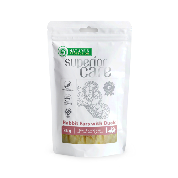 snacks for dogs rabbit ears with duck - 0
