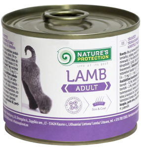 canned pet food for adult dogs with lamb