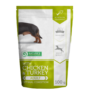 canned pet food for adult dogs with chicken and turkey