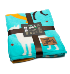 blanket, with puppies