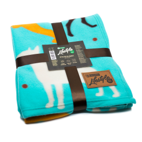 blanket, with puppies