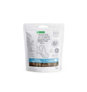 grain free complementary feed - snacks for adult dogs of all breeds with white fish