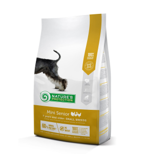 dry food for senior dogs of small breeds with poultry