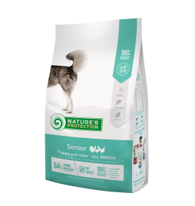 dry food for senior dogs of all breeds with poultry