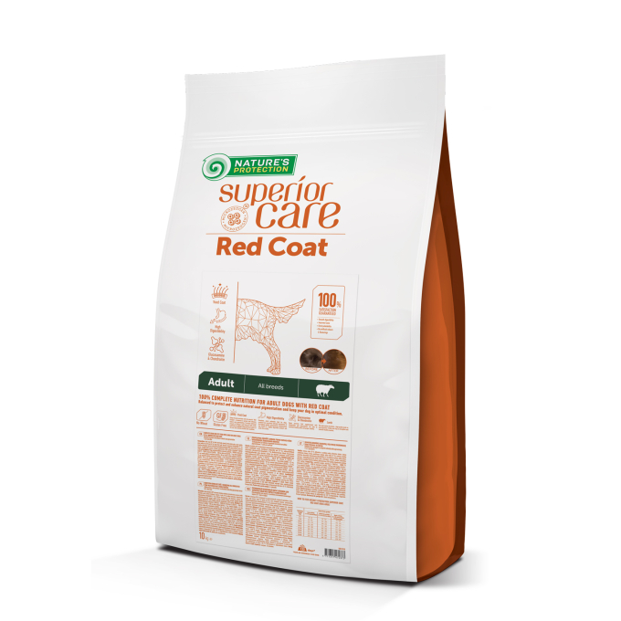 dry grain free food for adult dogs of all breeds with red coat, with lamb  - 1