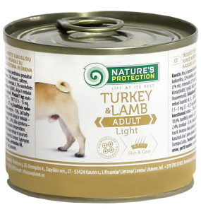 canned pet food for adult dogs with turkey and lamb