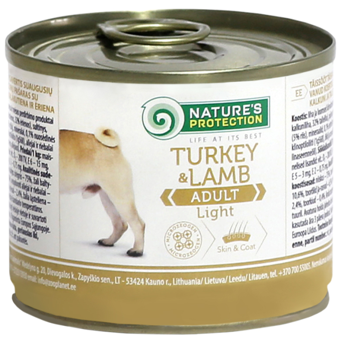 canned pet food for adult dogs with turkey and lamb - 0