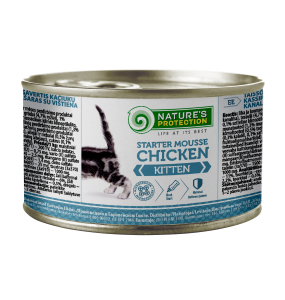 canned pet food for junior cats with chicken