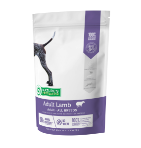 dry food for adult dogs of all breeds with lamb