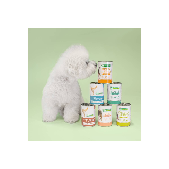 canned pet food for adult dogs with white fish - 3