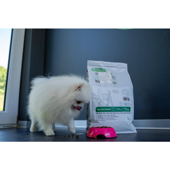 dry pet food with insect for dogs of all sizes and life stages with white coat - 3