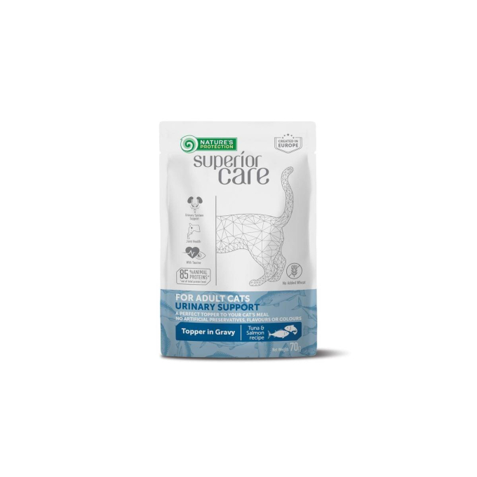 wet food supplement with tuna and salmon for the healthy urinary system support of adult cats of all breeds - 1