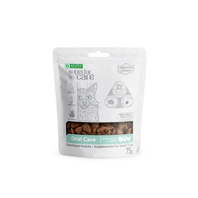 complementary feed - snacks for oral care with poultry for adult cats - 1