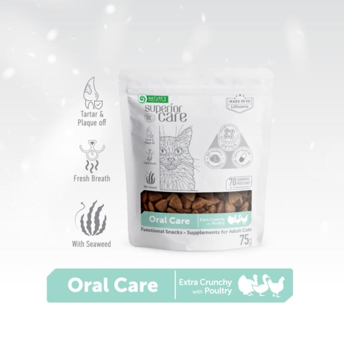 complementary  feed - snacks for oral care with poultry for adult cats - 3