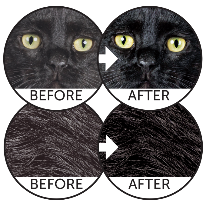 dry grain free pet food with herring for adult all breed cats with dark coat - 7