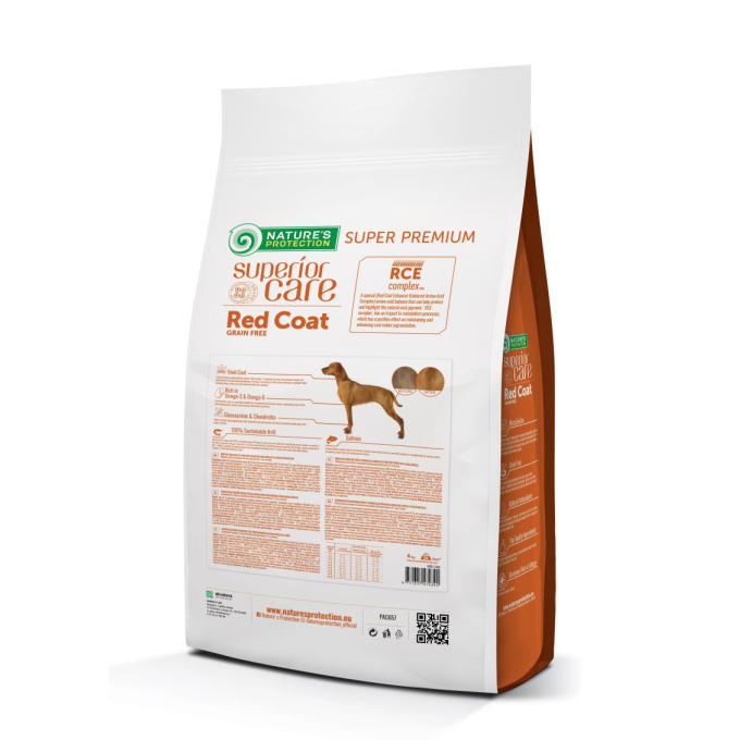 dry grain free food for adult dogs of all breeds with red coat, with lamb  - 2