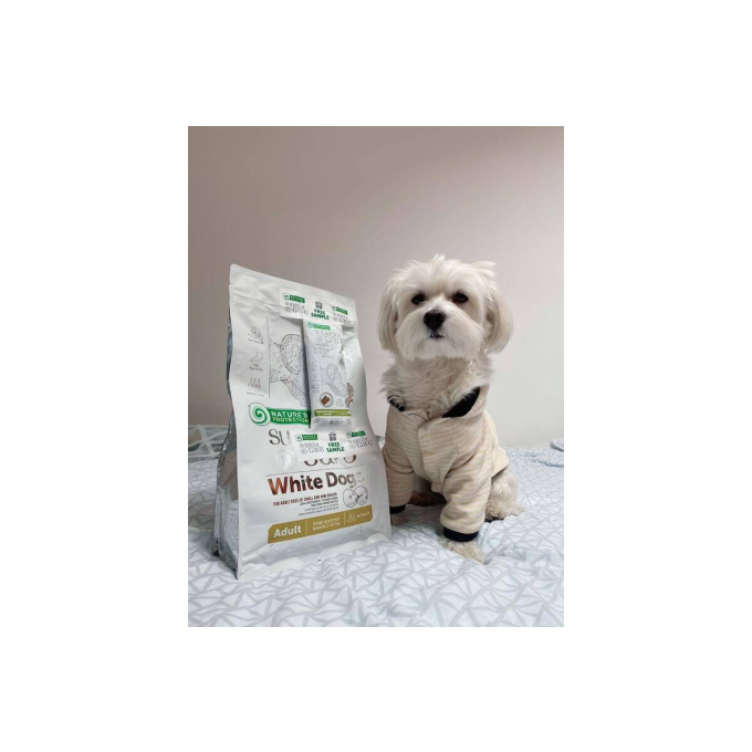dry food for adult, small and mini breed dogs with white coat, with lamb - 2