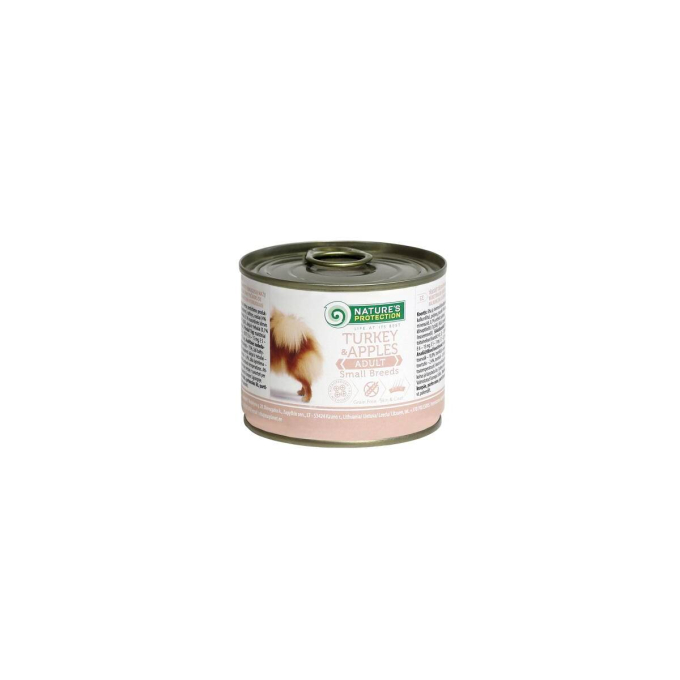 canned pet food for adult small breed dogs with turkey and apples - 1