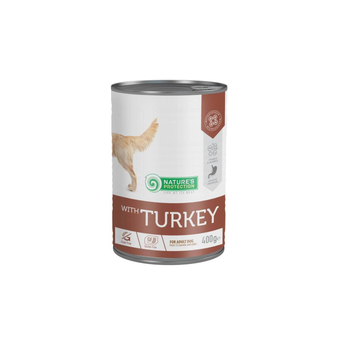 canned pet food for adult dogs with turkey - 1