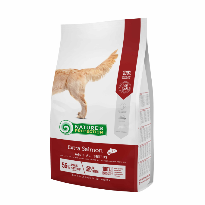 dry food for adult dogs of all breeds with salmon - 1