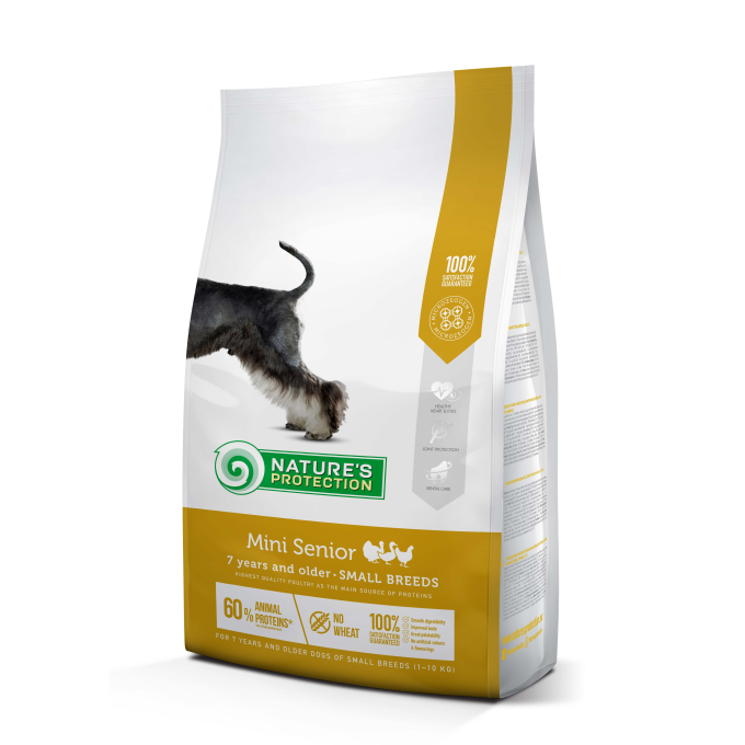 dry food for senior dogs of small breeds with poultry - 1