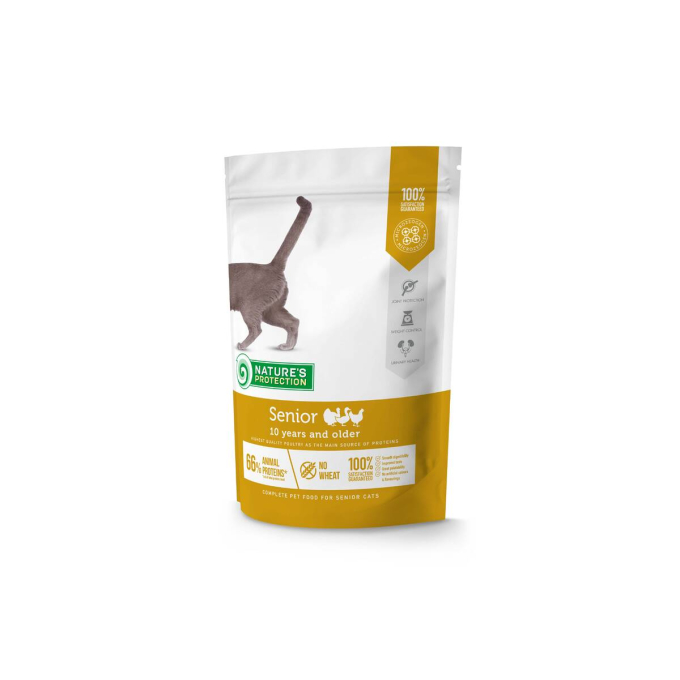 dry pet food with poultry for senior cats - 1