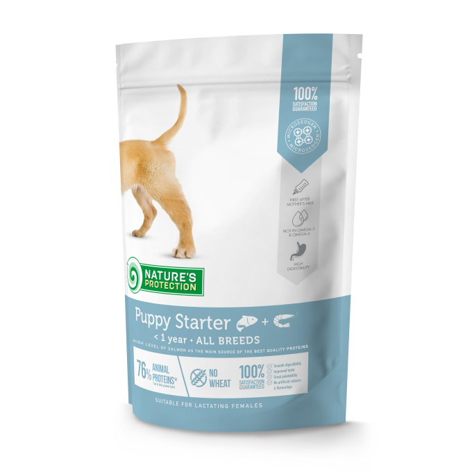 dry food for puppies of all breeds with salmon and krill - 1