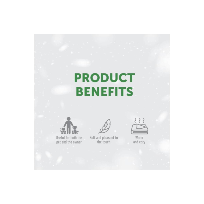 blanket, with white puppies - 1