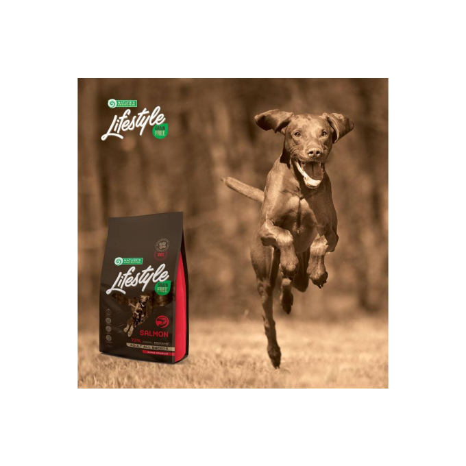 dry grain free food for adult dogs of all breeds with salmon - 8