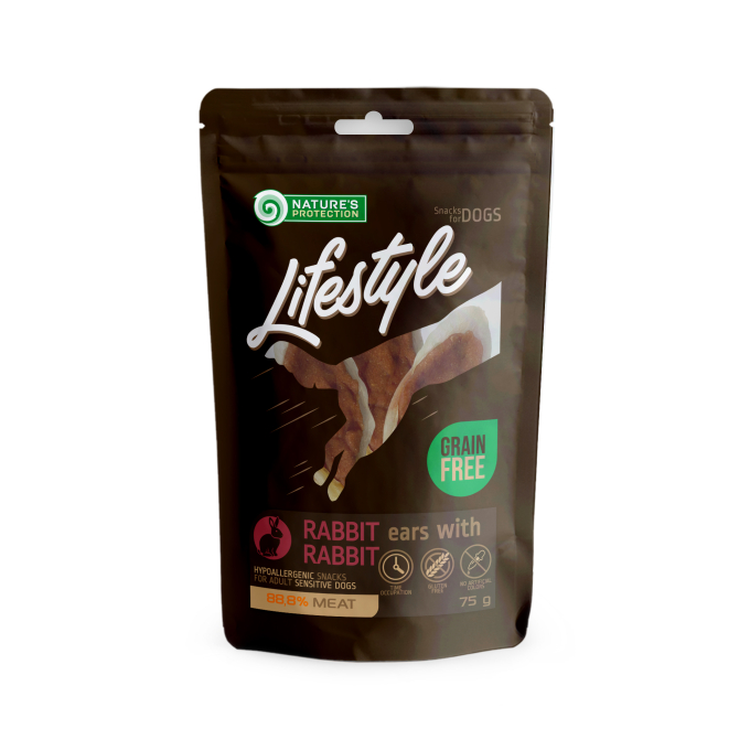 snack for dogs dried rabbit ears with rabbit - 1