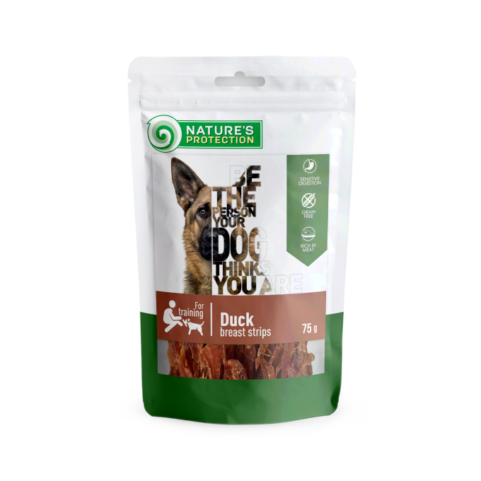 snacks for dogs, duck breast strips - 1