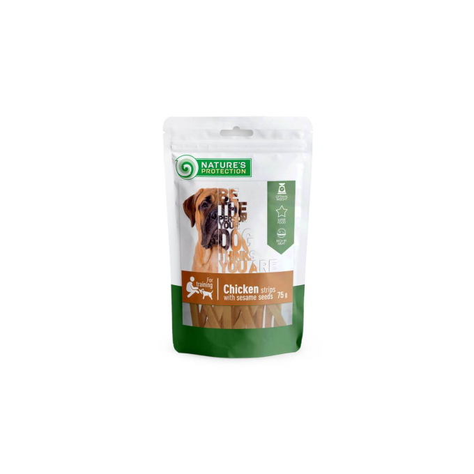 snack for dogs chicken strips with sesame, - 1