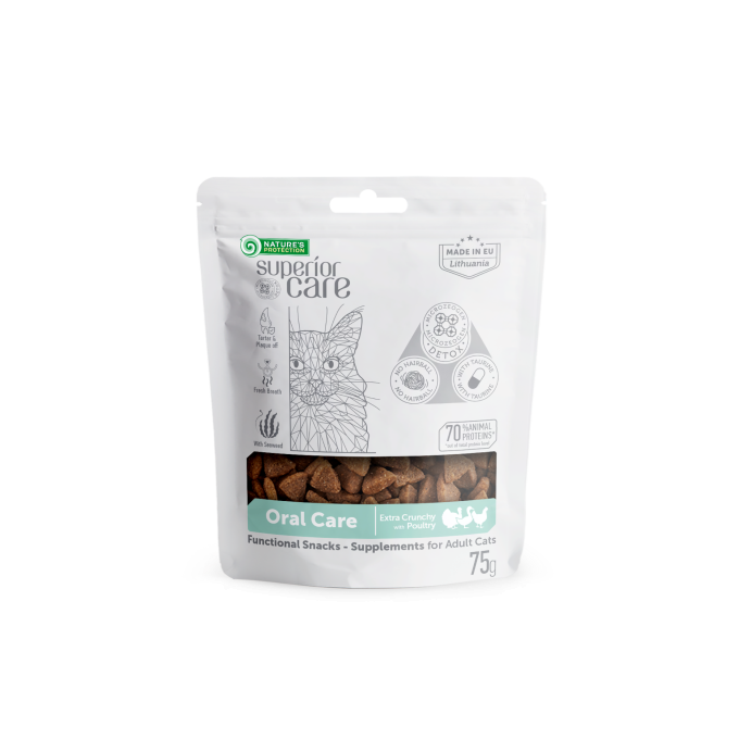 complementary  feed - snacks for oral care with poultry for adult cats - 0