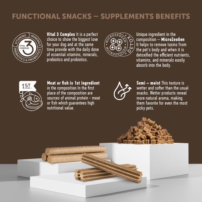 complementary grain free feed – snacks for adult dogs with salmon - 3
