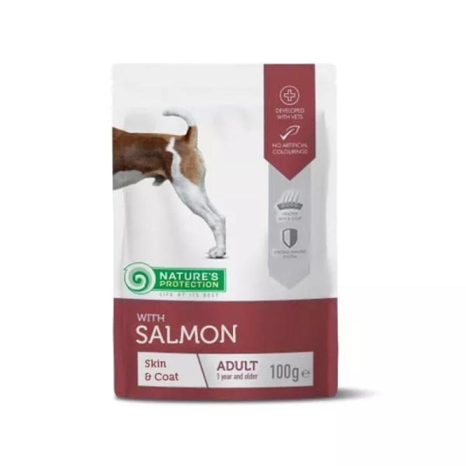 canned pet food for adult dogs with salmon - 0