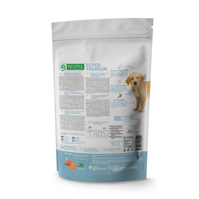 dry food for puppies of all breeds with salmon and krill - 2