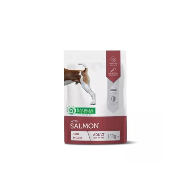 canned pet food for adult dogs with salmon - 0