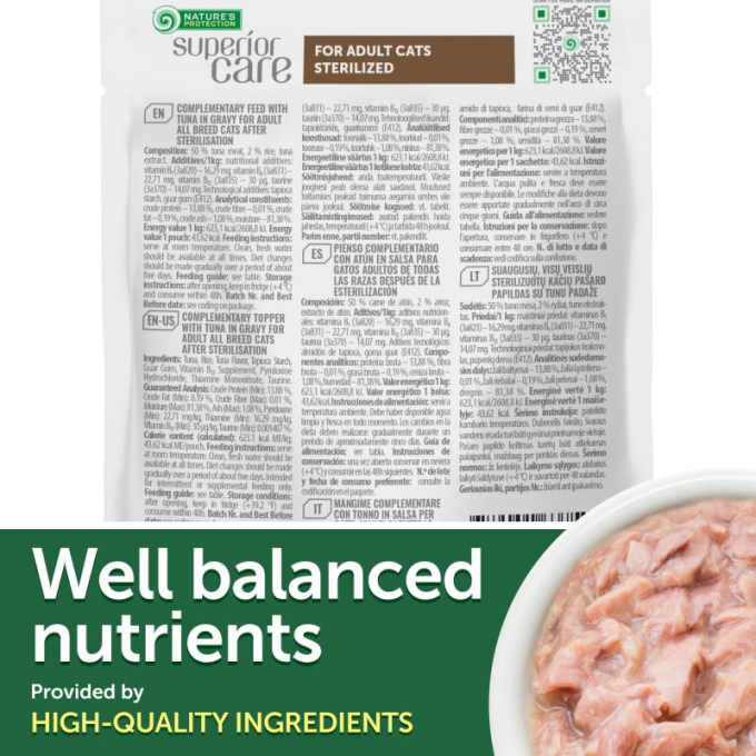 wet food supplement with tuna for sterilised adult cats of all breeds - 7