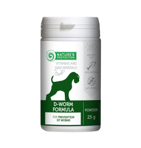 complementary feed for adult dogs for prevention of worms